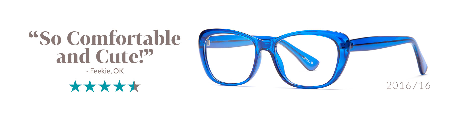 trendy blue glasses