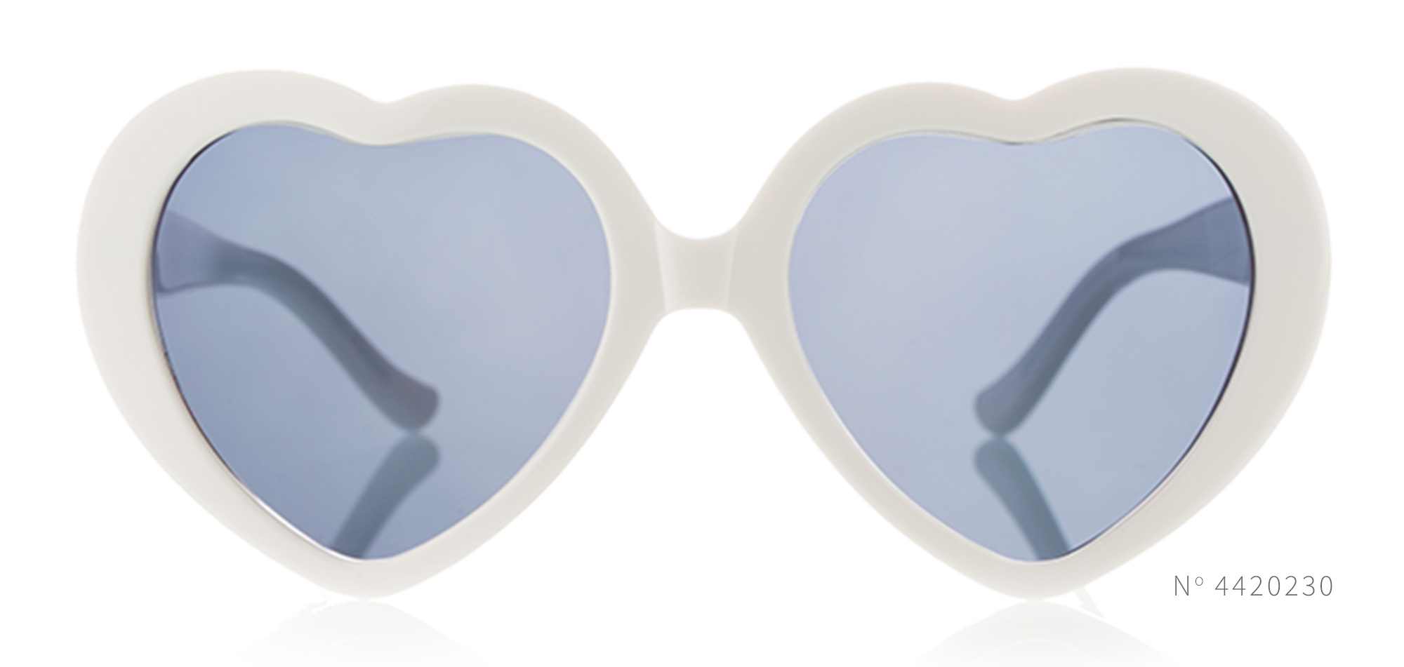 White Heart Shaped Sunglasses
