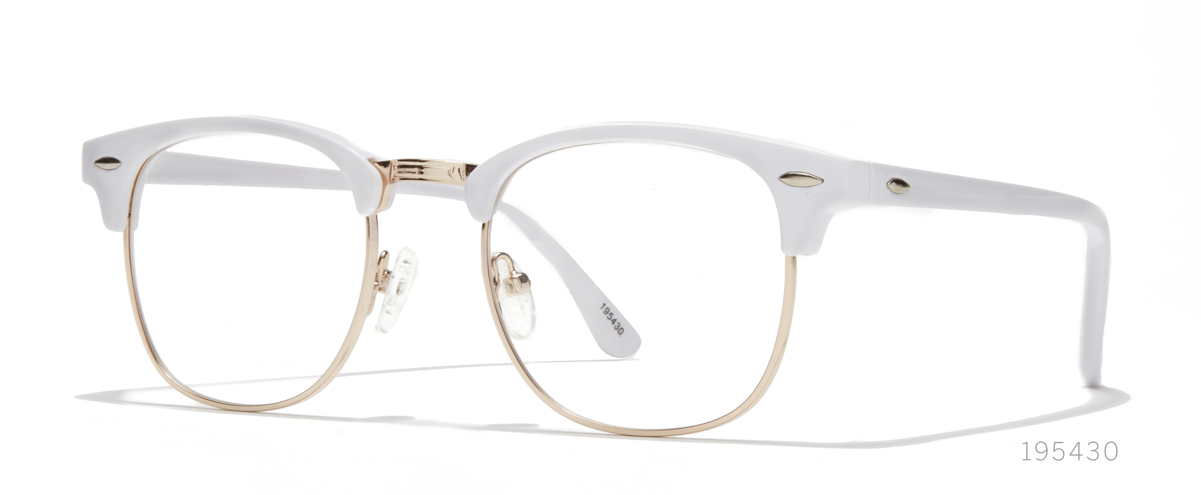 white browline frames