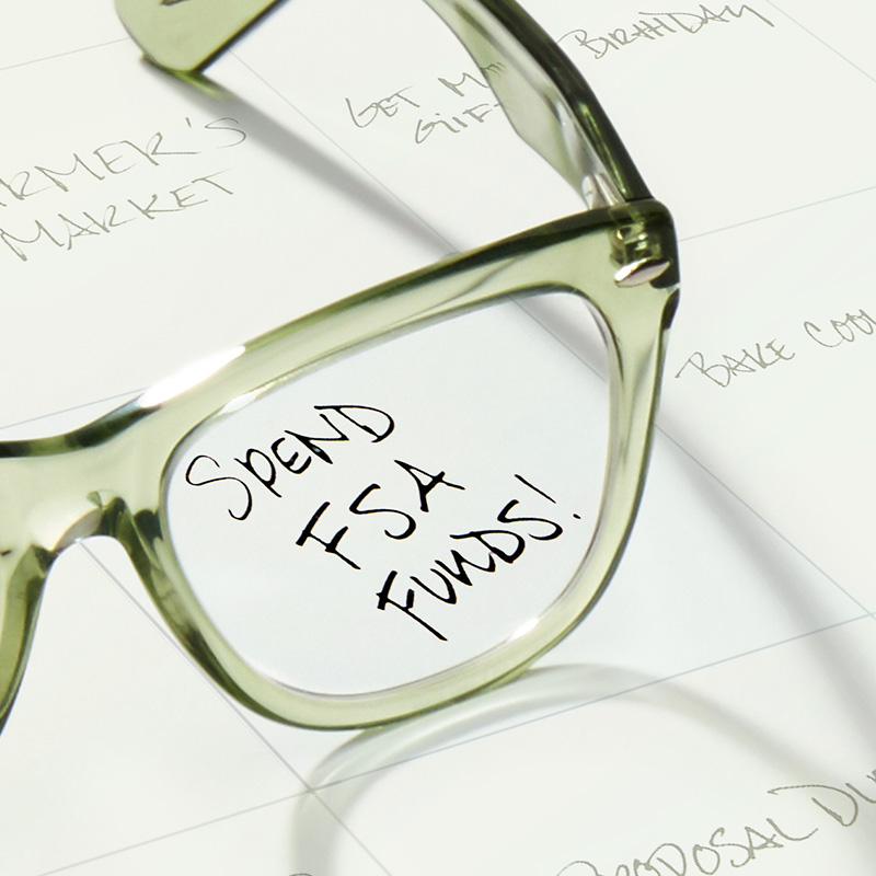 using flex spending for glasses