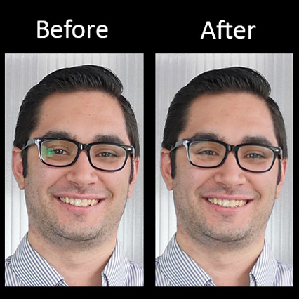 How to Remove Glasses Glare With Photoshop