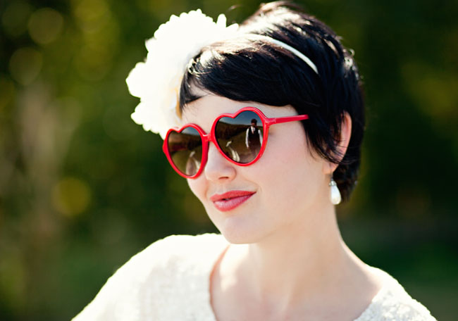 red heart bride glasses