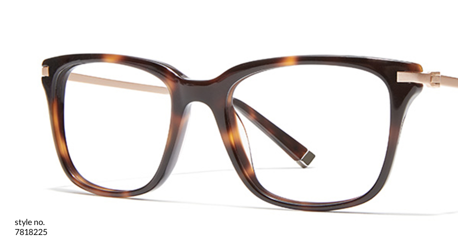 Tortoise-shell eyeglass frames, style no. 7818225.