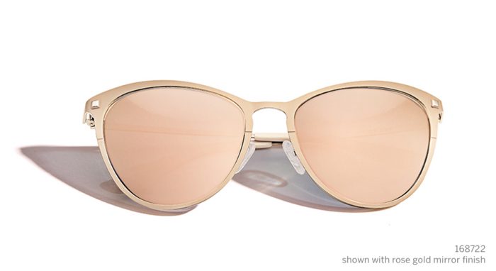 New Dark Pink Rose Gold Mirrored Polarized Sunglass Lenses for