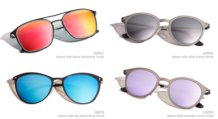 mirror finish prescription sunglasses