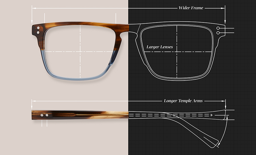 Find Your Perfect Size With Extended Fit Frames Zenni Optical
