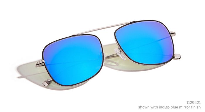 mirror finish prescription sunglasses