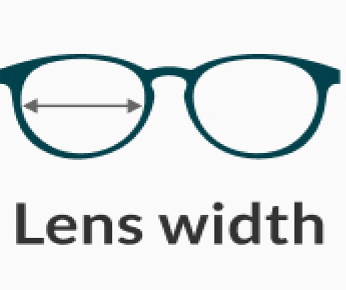 how to measure the width of an eyeglass lens.