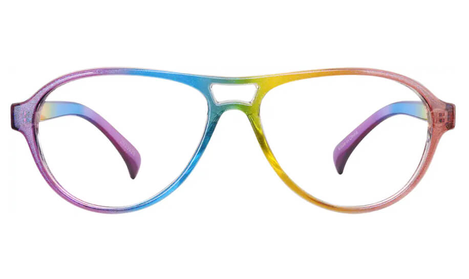 Zenni Rainbow Aviator Glasses - SKU no. 2035929