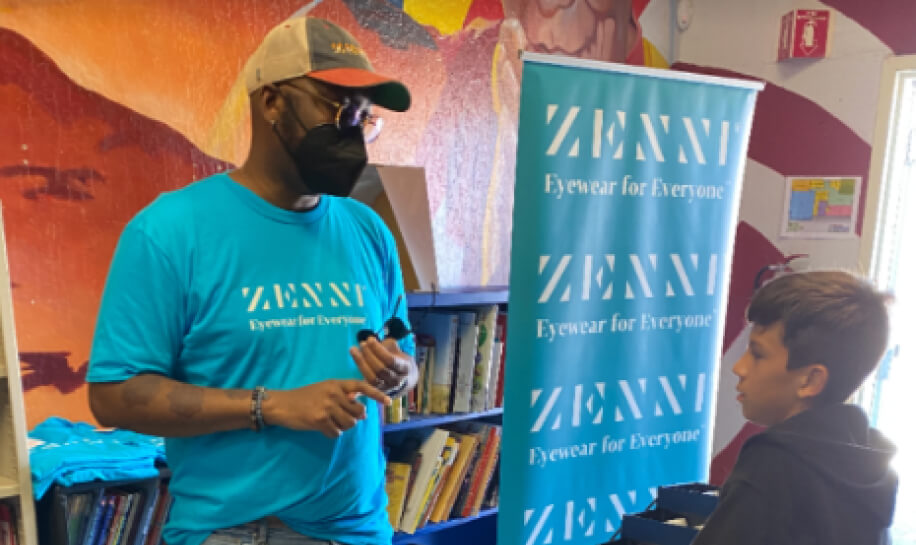 Zenni Team Performs Eye Screenings At Boys Girls Club Silicon Valley.