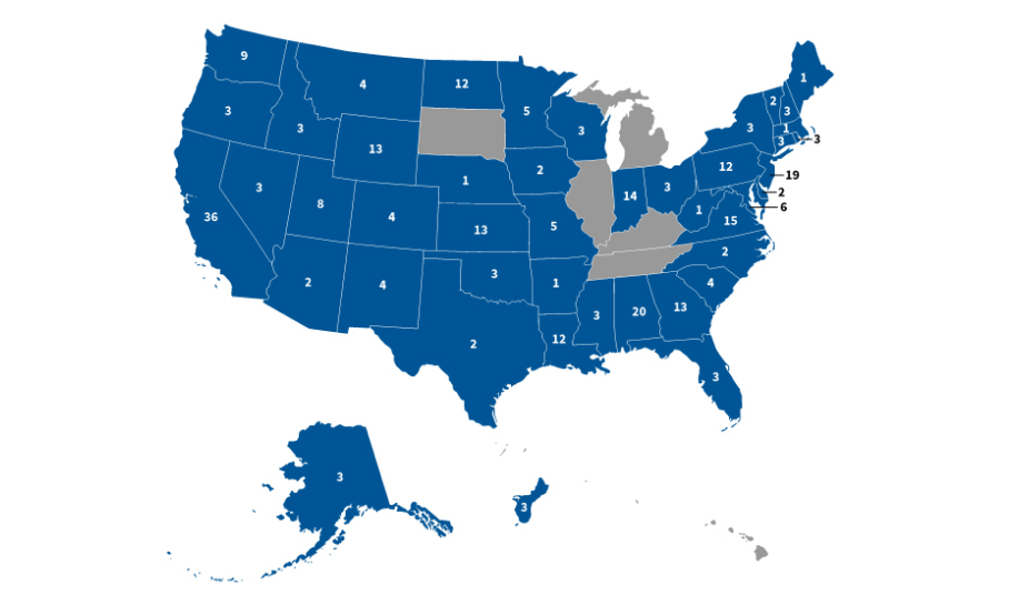 Zenni scholarships have enabled vision screeners in 44 out of 50 US states.