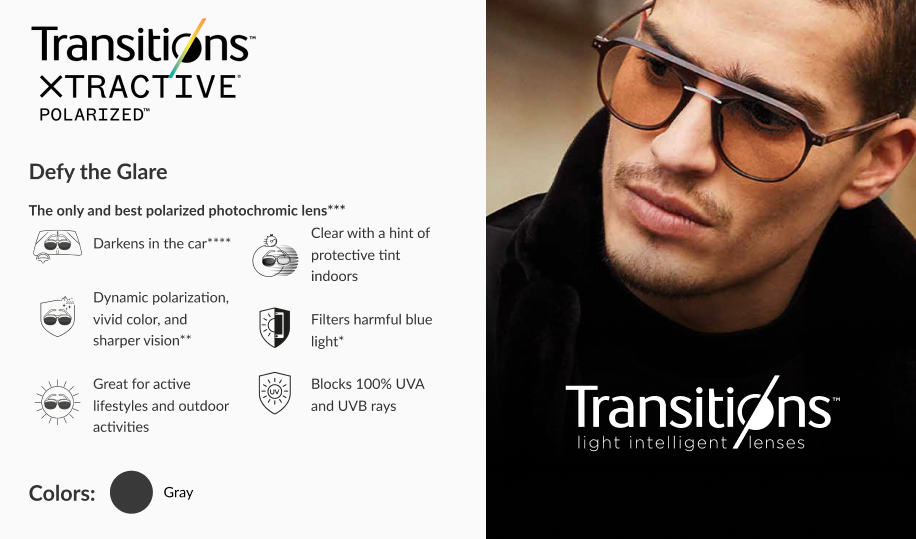 Transitions® XTRActive Polarized Lenses