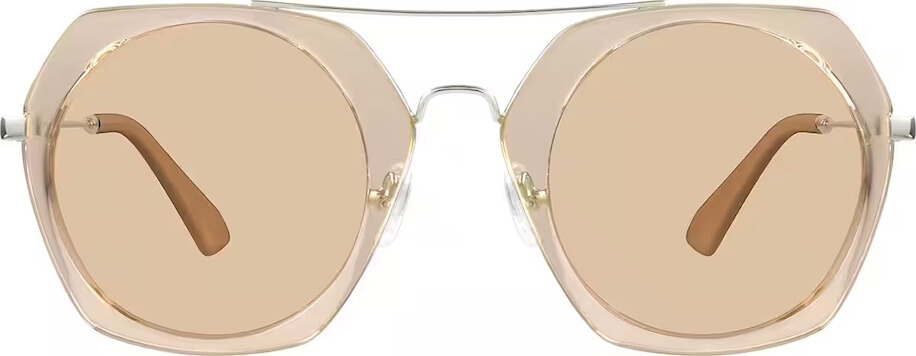 Taupe Premium Geometric Sunglasses #1133015