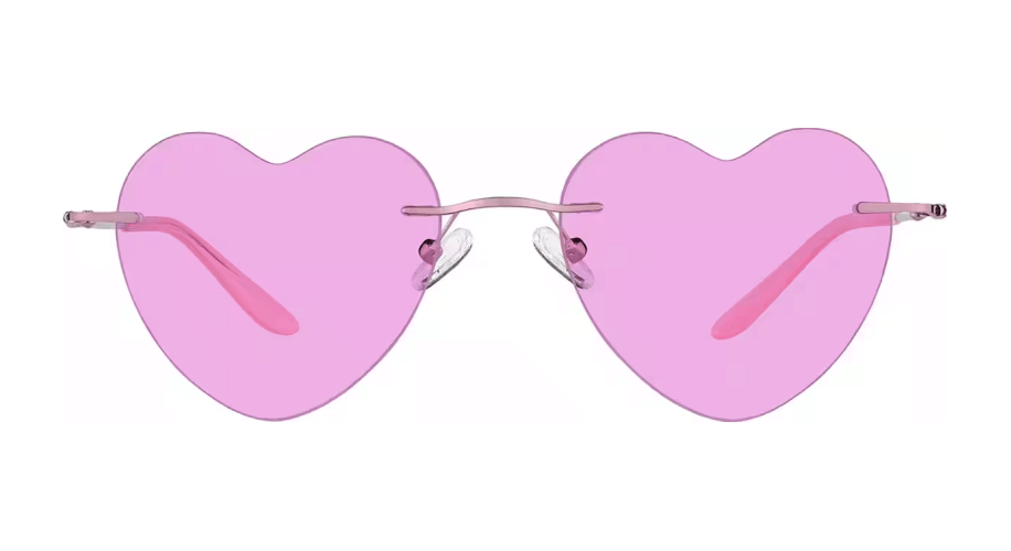 Pink Rimless Glasses 210519