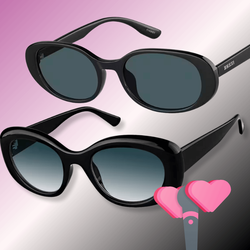 blackpink lisa black oval sunglasses