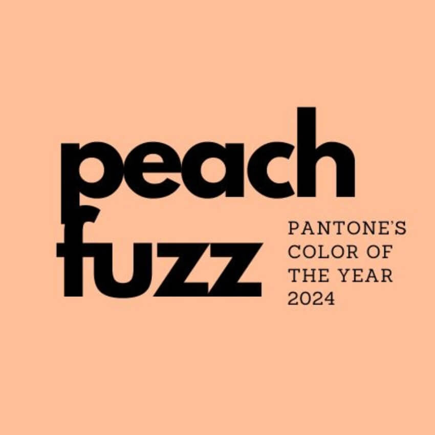 peach fuzz. PANTONE