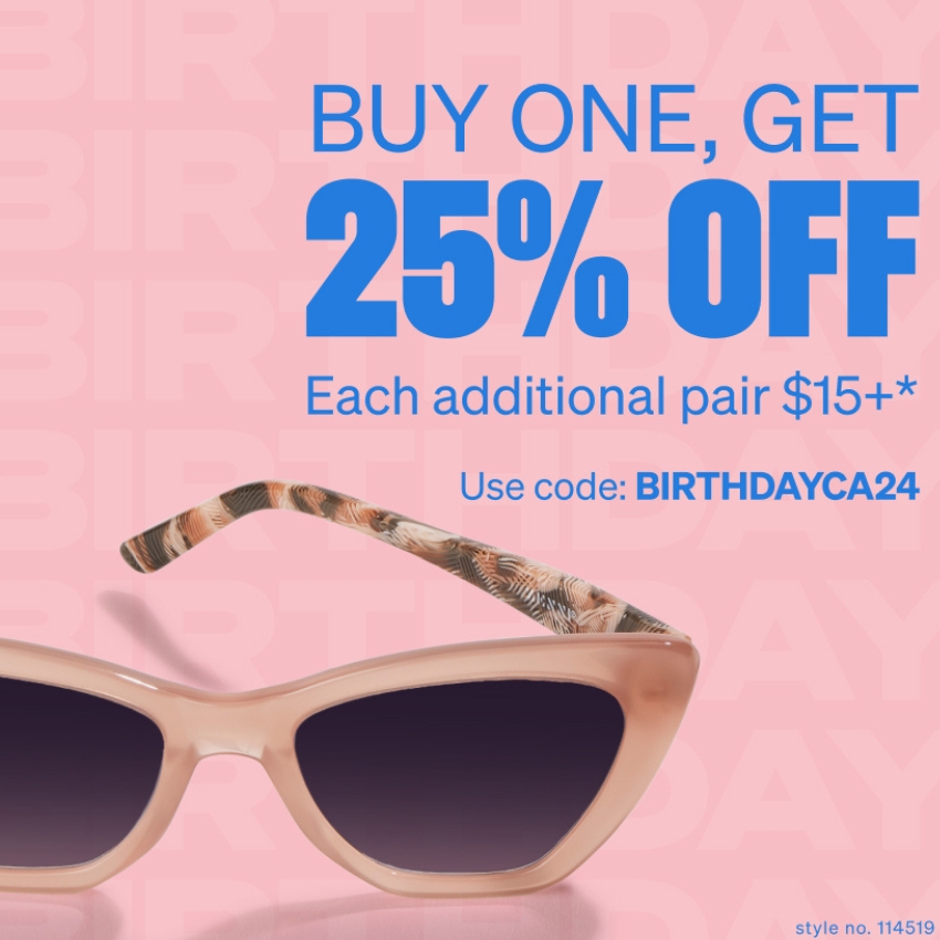 Celebrate in Style Zenni’s 21st Birthday BOGA Special for Canada!