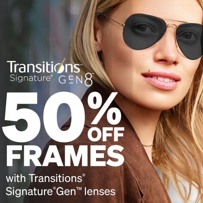 Get 50 off Your Frame with Zenni Optical's Transitions® Signature® GEN