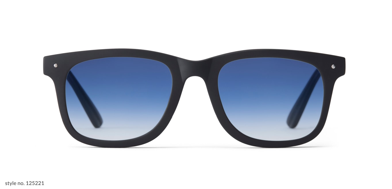 Image of Zenni square glasses #125221 against a white background.